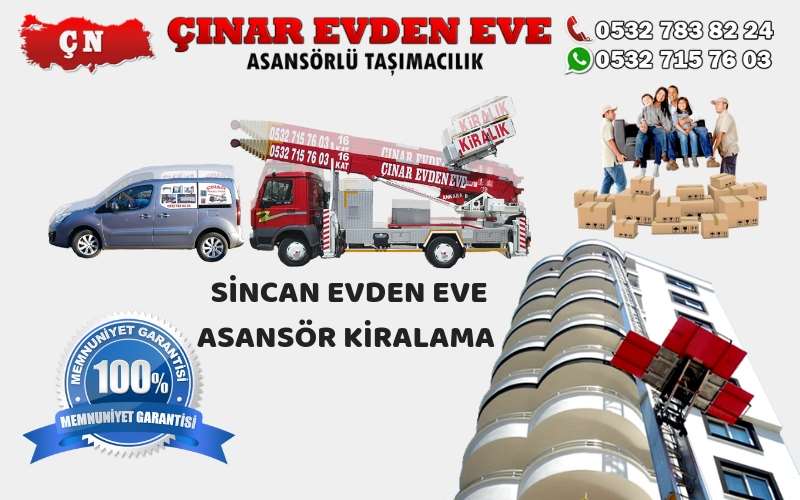 Ankara Yapracık Nakliyat Asansörü Kiralık Sincan, Etimesgut, Eryaman 0532 715 76 03