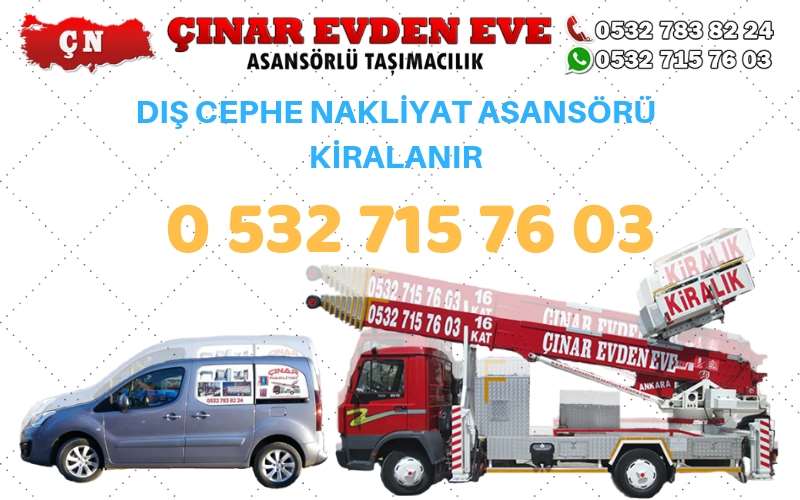Ankara Çayyolu Kiralık Ev Taşıma Asansörü, Kiralık Eşya Taşıma Asansörü, 0532 715 76 03