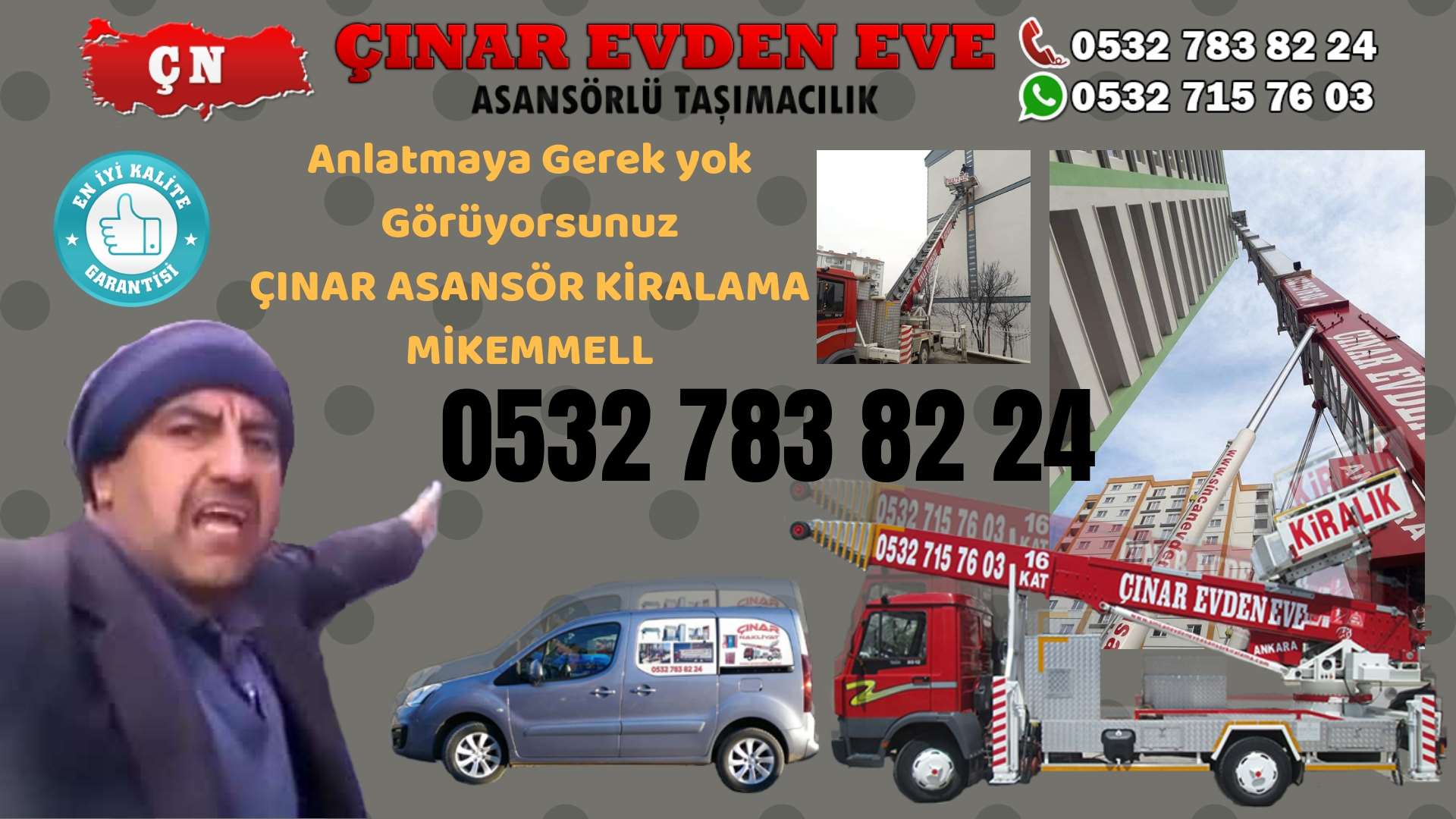 Ankara Yapracık TOKİ Ankara asansör kiralama hizmeti sizlere başta kalite ve maddi acıdan tasarruf 0532 715 76 03