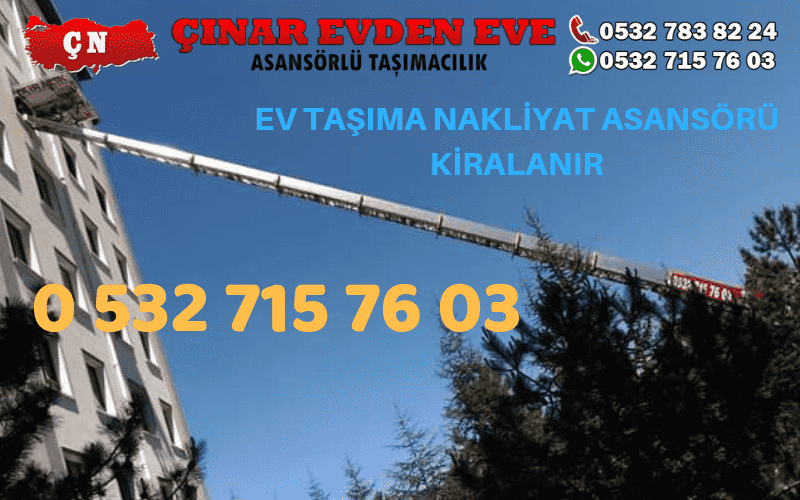 Ankara Elvankent Ev taşıma asansörü kiralama ankara 0532 715 76 03