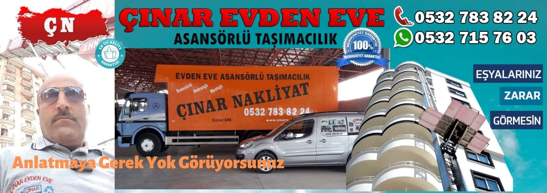 Ankara Kalecik Evden Eve Asansörlü Ev Eşyası Taşıma 0532 715 76 03